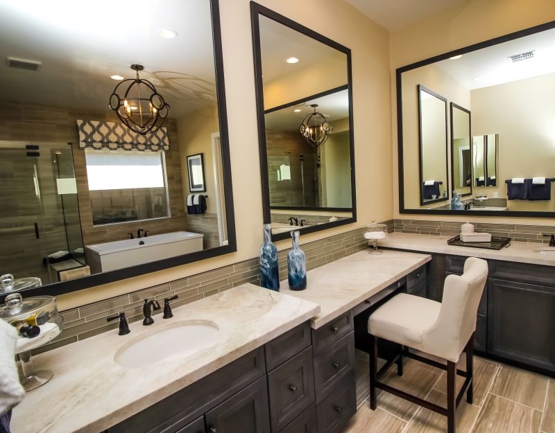 Double Vanity with Mirrors